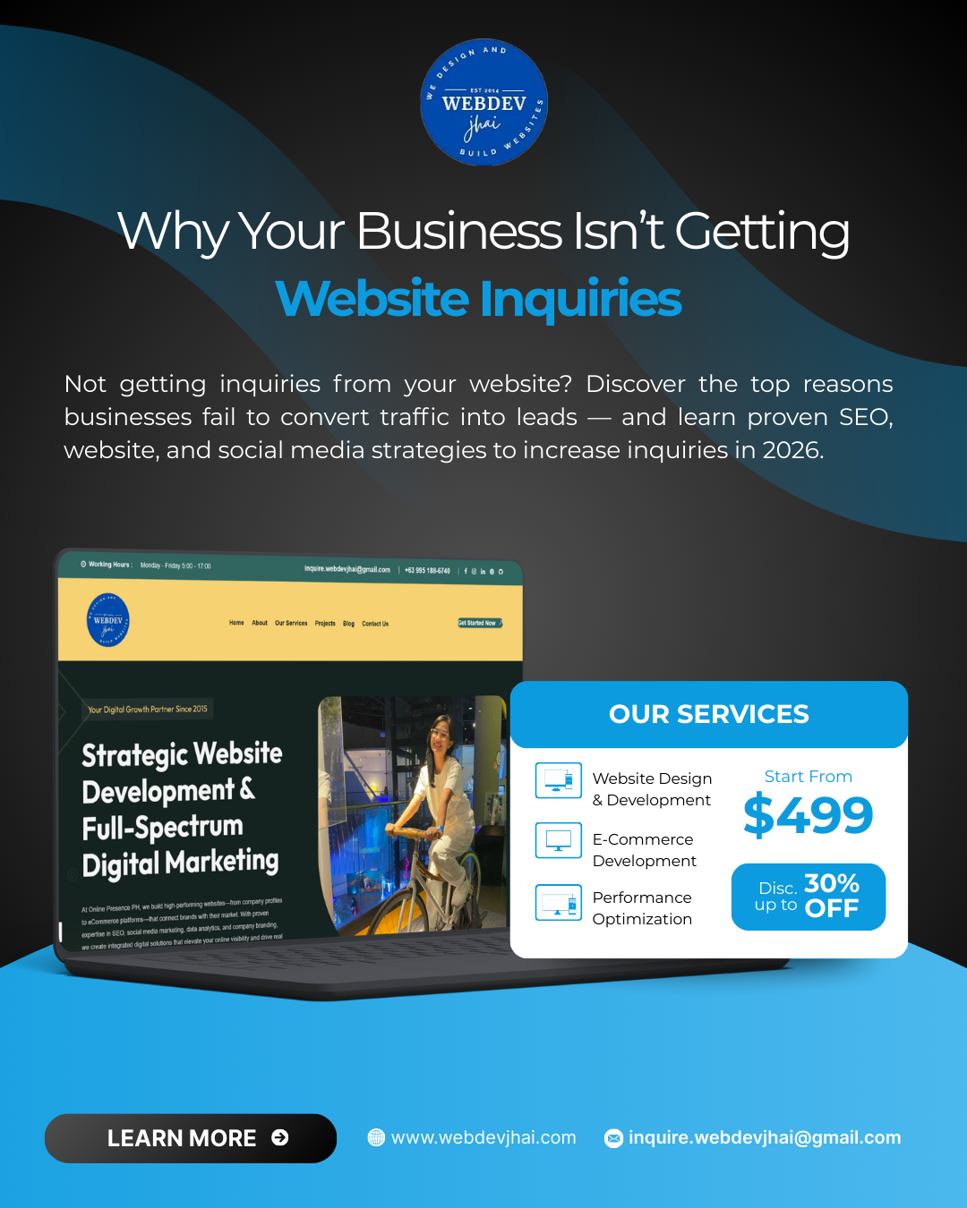 Why Your Business Isn’t Getting Website Inquiries