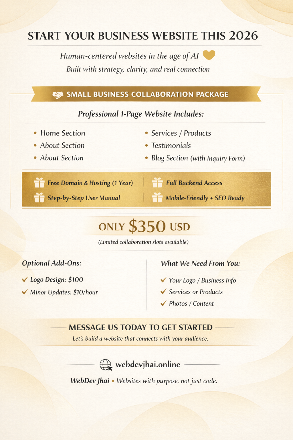 Start the Year Right with a Website That Connects — Not Just Converts