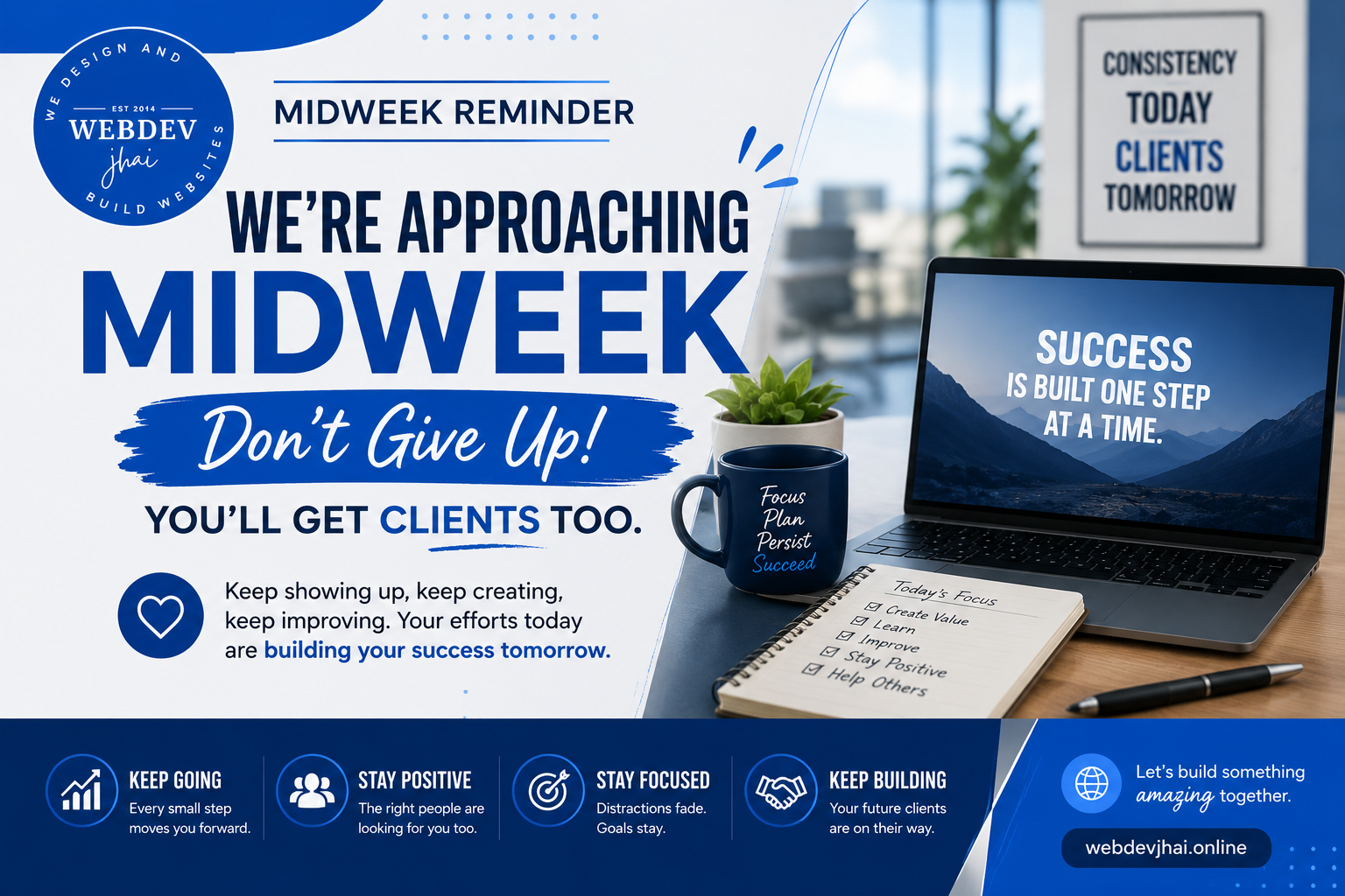 Midweek Reminder: Don’t Give Up — Your Clients Will Come Too