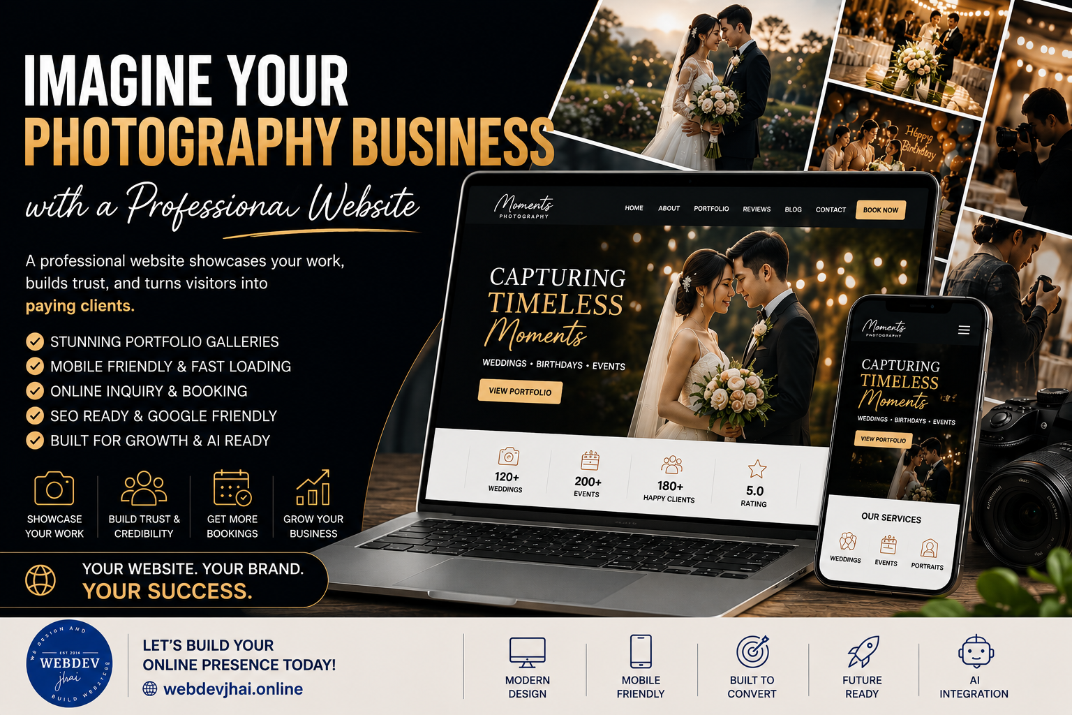 Imagine Your Photography Business with a Professional Website